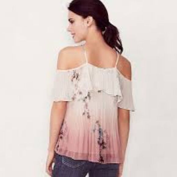 LC Lauren Conrad Pink Blouse w - Picture 2 of 9